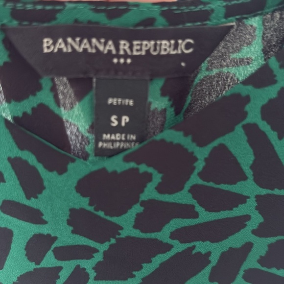 Banana Republic Green and Black Camisole Small - Picture 4 of 8